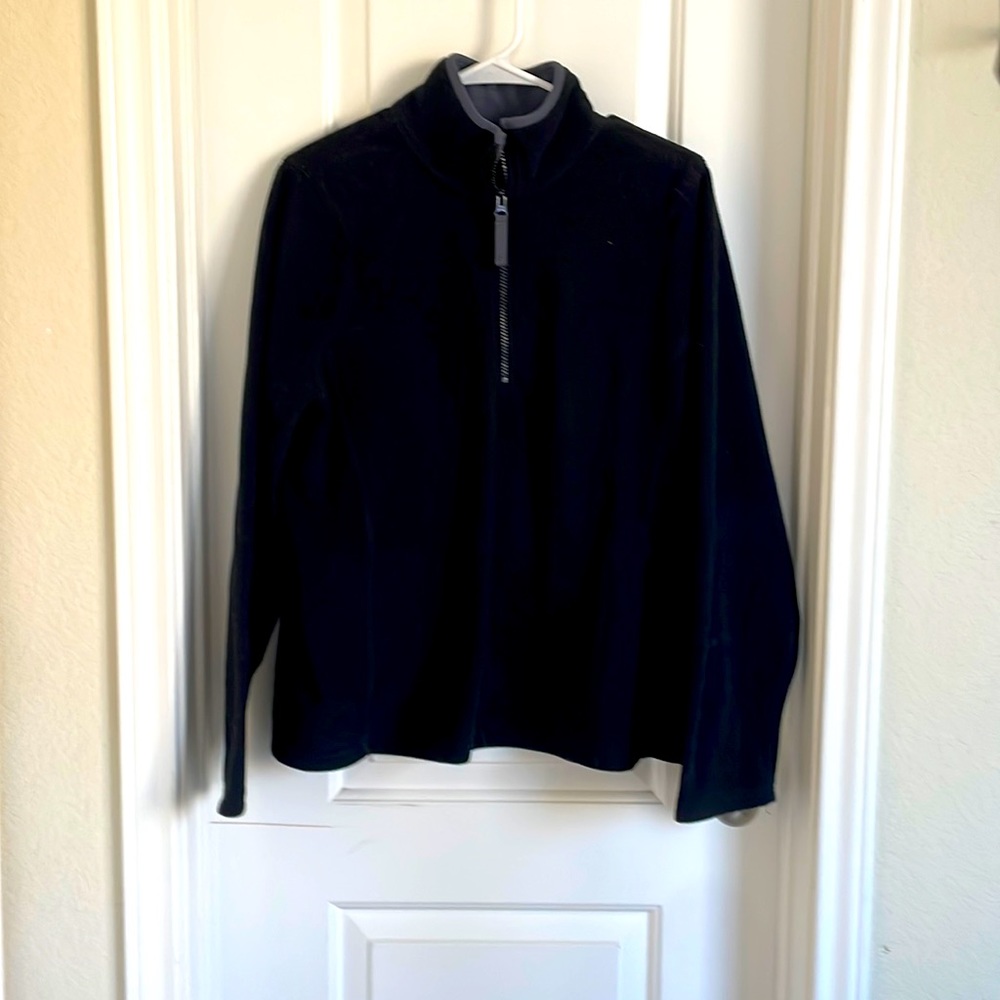 Old Navy black half-zip fleece pullover